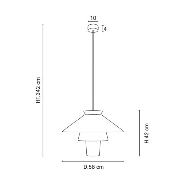MARKET SET Ruche Suspension, Ø 58 cm, blanc MARKET SET