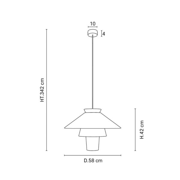 MARKET SET Ruche Suspension, Ø 58 cm, ocre MARKET SET