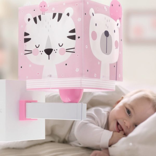 Dalber Baby Jungle applique murale à prise, rose Dalber