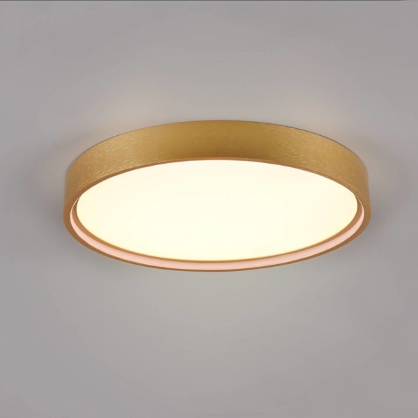 Trio Lighting Plafonnier LED Doha, CCT, laiton mat Trio Lighting