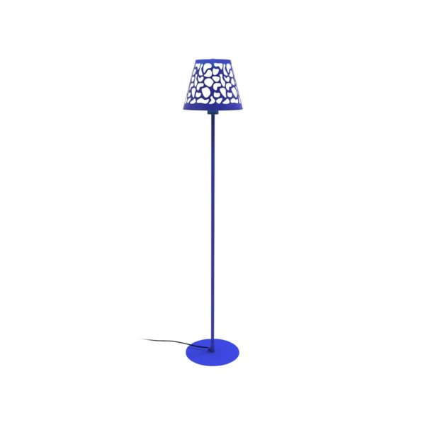 Aluminor Nihoa lampadaire motif ajouré bleu/blanc Aluminor