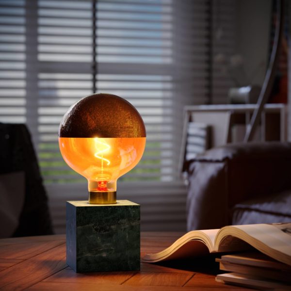 Calex Square Marble lampe à poser, verte Calex