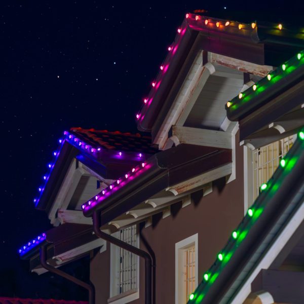 Twinkly Faceted C9 Guirlande lumineuse LED RVB, 12m twinkly