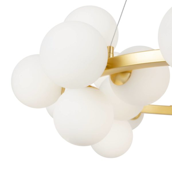 Maytoni Dallas Suspension à 25 flammes, longue, or Maytoni