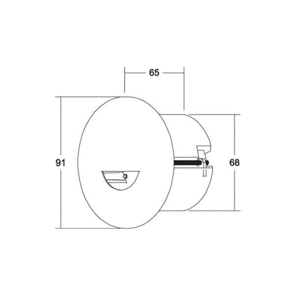 BRUMBERG Adapt wall spot encastré LED, blanc mat BRUMBERG