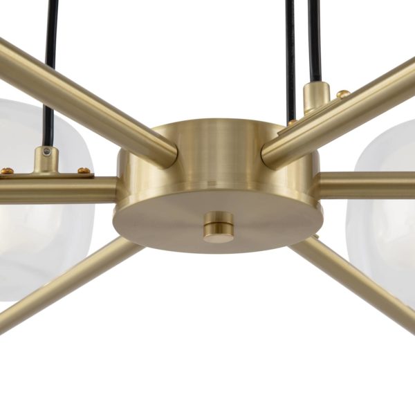 Maytoni Vision suspension, or, à 6 lampes Maytoni