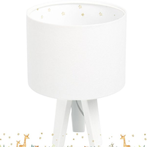 Euluna Lampe à poser pour enfants Max, trépied Euluna