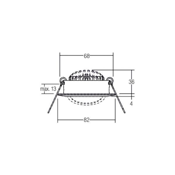 BRUMBERG BB03 RC driver rond blanc structuré BRUMBERG