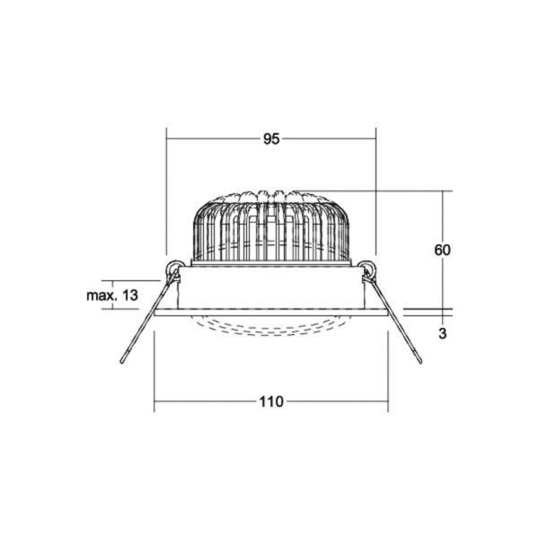 BRUMBERG Kerby-R spot encastré LED, 4 000 K, alu BRUMBERG