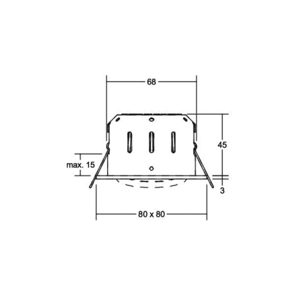 BRUMBERG Tirrel-S spot encastré angles titane mat BRUMBERG
