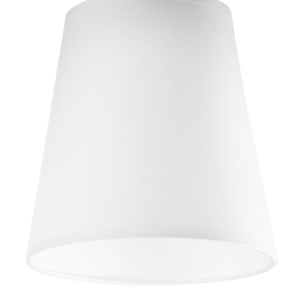 Envostar Risco plafonnier à 1 lampe tissu blanc Envostar