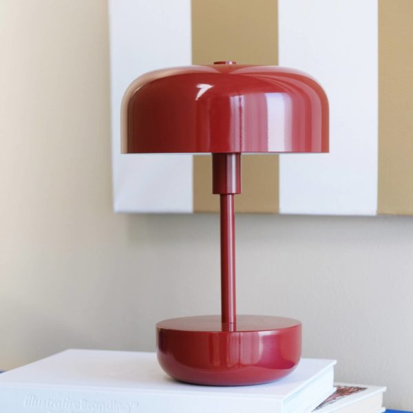 Dyberg Larsen Haipot lampe IP44 batterie rouge Dyberg Larsen
