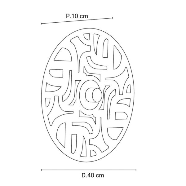 MARKET SET Labyrinthe applique, Ø 40 cm laiton MARKET SET