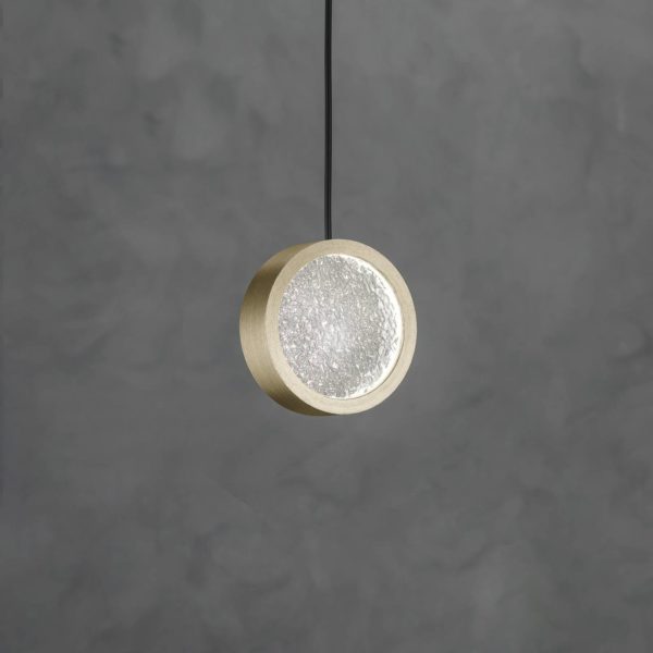 Sil-Lux Suspension LED Yo-Yo B, à 1 lampe, dorée Sil-Lux