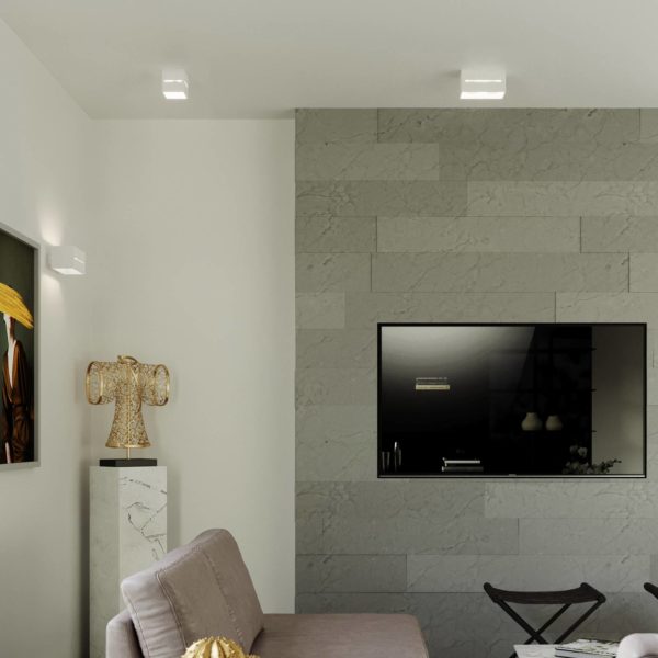 Euluna Aceline applique, up et downlight blanche Euluna