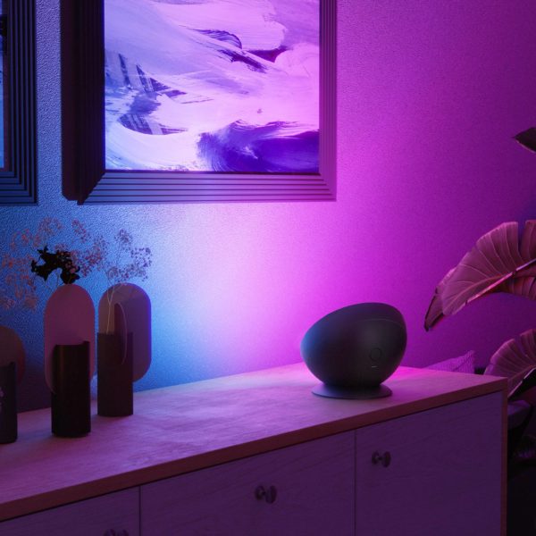 Hama Lampe de table LED WLAN, ronde, smart, RGBW, intensité variable Hama