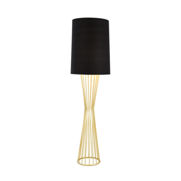 Avonni Lampe sur pied HLM-9073-1BSA en doré et noir Avonni