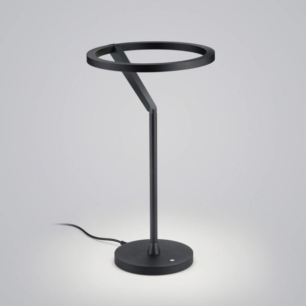 Helestra Elara lampe à poser LED down dim noire Helestra