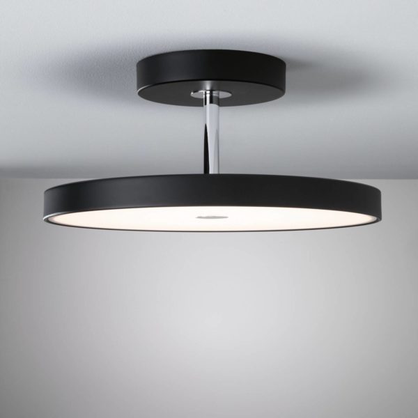 Paulmann Hildor plafonnier LED, ZigBee, noir Paulmann