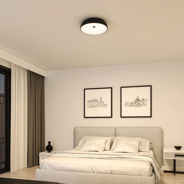 Paulmann Jaron plafonnier LED 3-step-dim, noir Paulmann