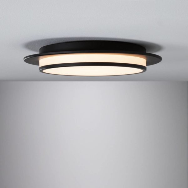 Paulmann Egron plafonnier LED 3-step-dim, noir Paulmann