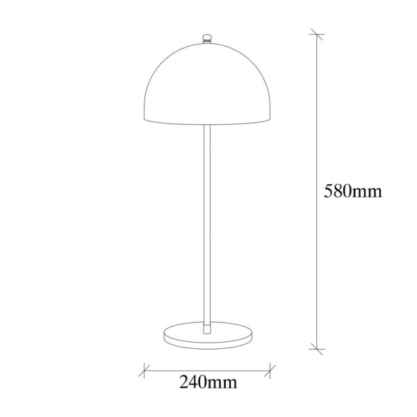 Opviq Lampe à poser Can NT-134, or, demi-cercle Opviq