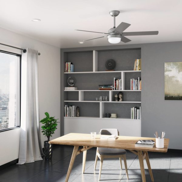 Hunter Zeal ventilateur de plafond AC E27 argenté Hunter