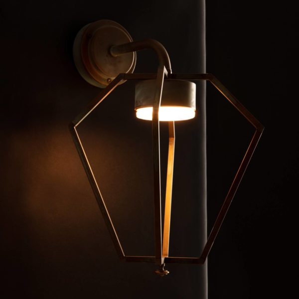 Moretti Luce Applique LED Gemstone, laiton ancien/opale Moretti Luce