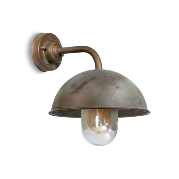 Moretti Luce Applique murale Circle 3239 droite, laiton ancien Moretti Luce