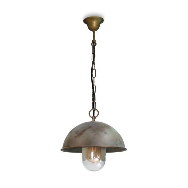 Moretti Luce Suspension Circle intérieur laiton antique Ø 25 cm Moretti Luce