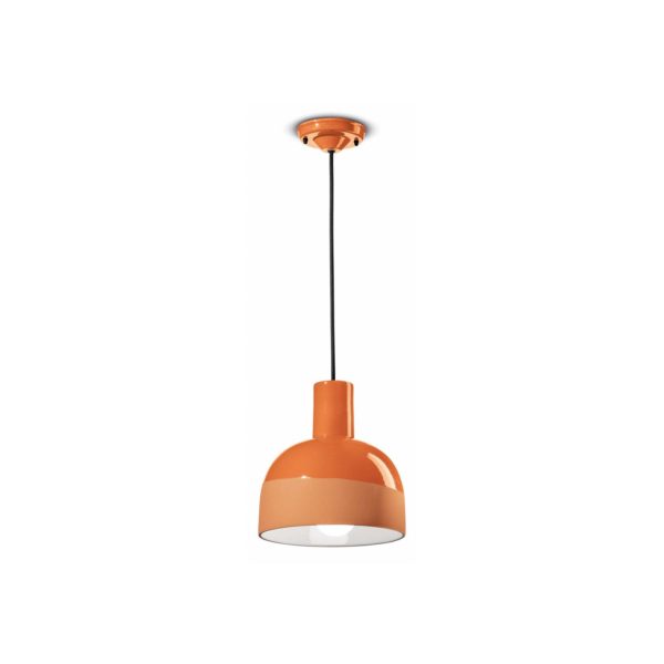 Ferroluce Suspension Caxixi en céramique, orange Ferroluce