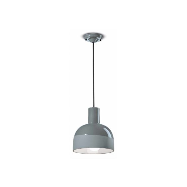 Ferroluce Suspension Caxixi en céramique, gris Ferroluce