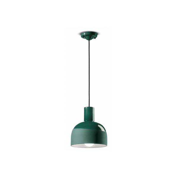 Ferroluce Suspension Caxixi en céramique, vert Ferroluce
