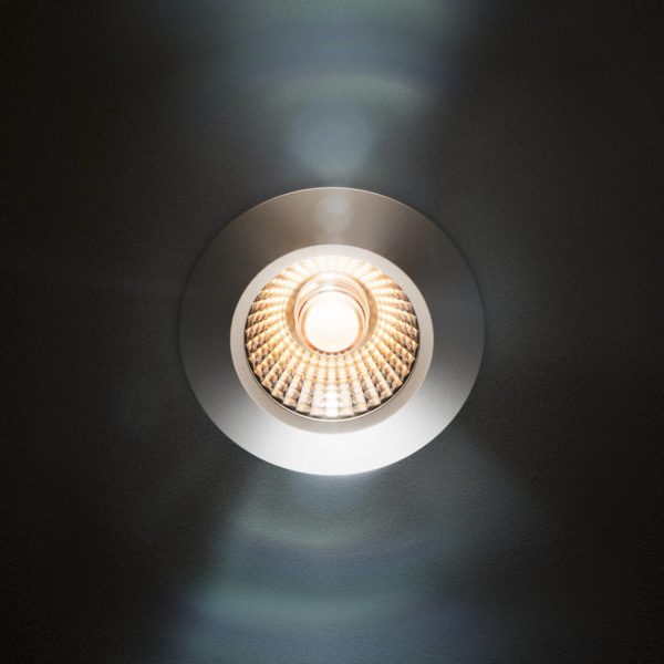 Sigor LED Spot à encastrer au plafond Diled, Ø 6,7 cm, 3.000 K, acier Sigor