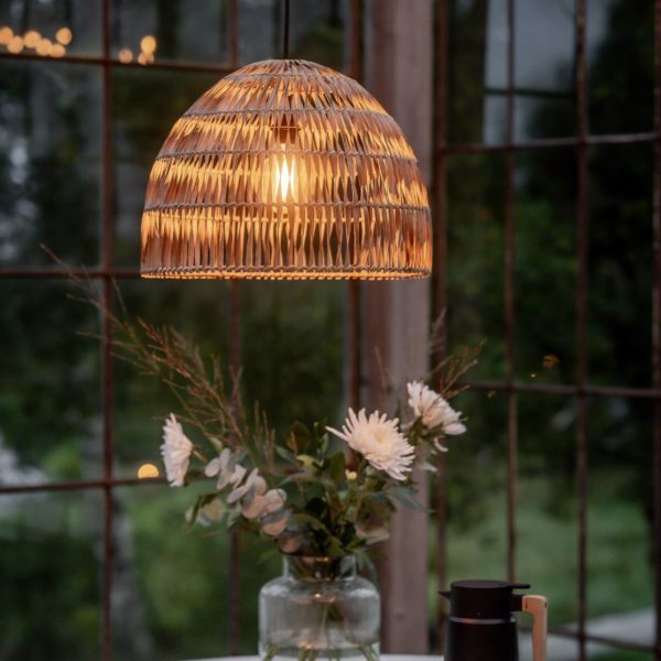 PR Home Suspension d’extérieur Lace fibre naturelle, câble à fiche, Ø46cm PR Home