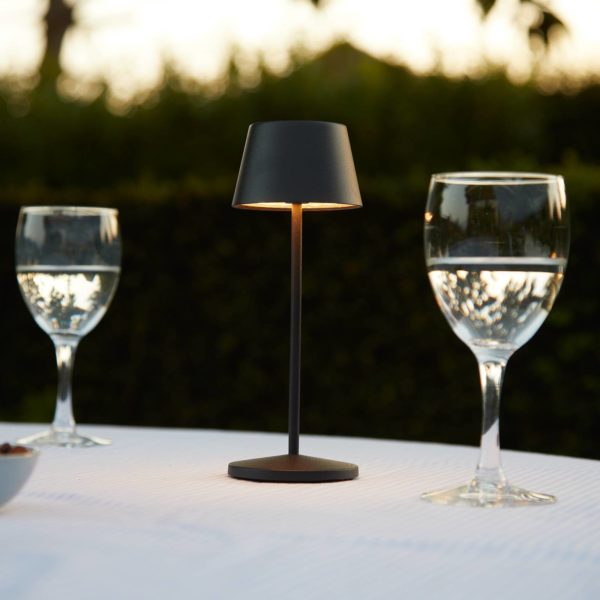 LOOM DESIGN lampe de table LED rechargeable Modi Micro, IP65, noir LOOM DESIGN