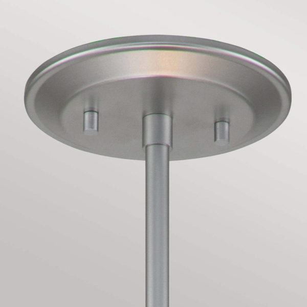 Elstead Suspension Ziggy Medium, Ø 40 cm, argenté ELSTEAD