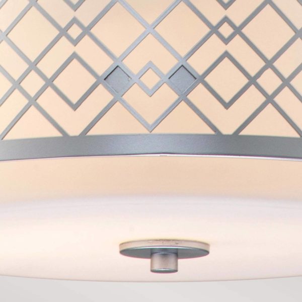 Elstead Plafonnier Ziggy Medium, argenté ELSTEAD