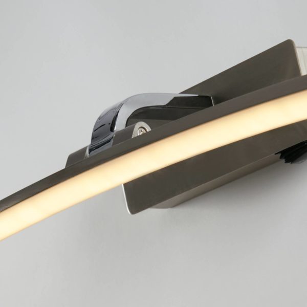 Searchlight Applique murale LED Santorini, largeur 50 cm, chromée, inclinable Searchlight