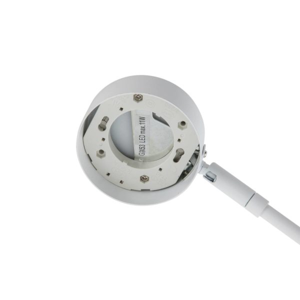 Lindby Lampe à poser Jyla, blanc, lentille, 4200K LINDBY