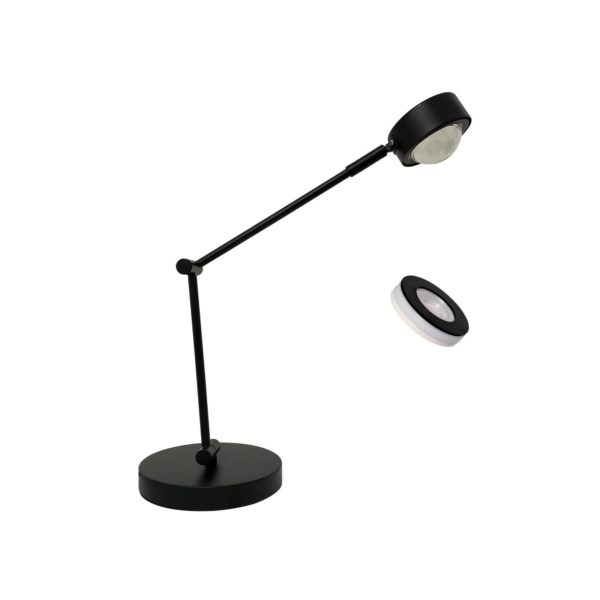 Lindby Lampe à poser Jyla, noir, GX53, 2700K LINDBY