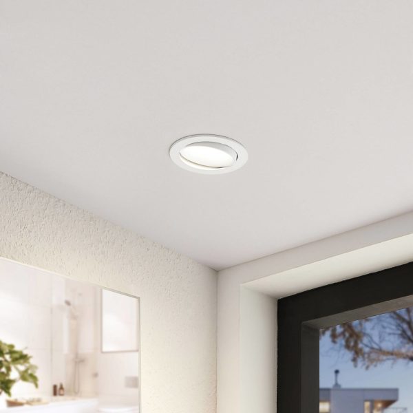 Arcchio Lampe encastrable LED Katerin, blanc, orientable, Set de 10 pièces Arcchio