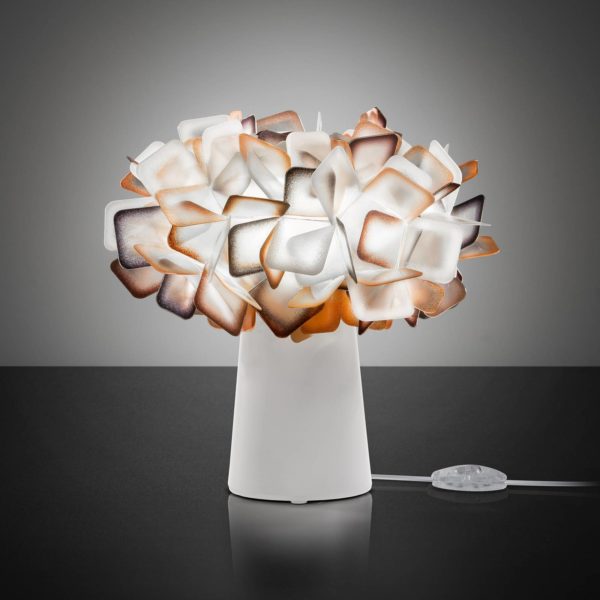 Slamp lampe à poser Clizia, blanc/orange Slamp