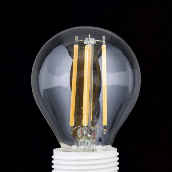 Orion Ampoule LED filament E27 G45 claire 6W 827 720lm à intensité variable Orion