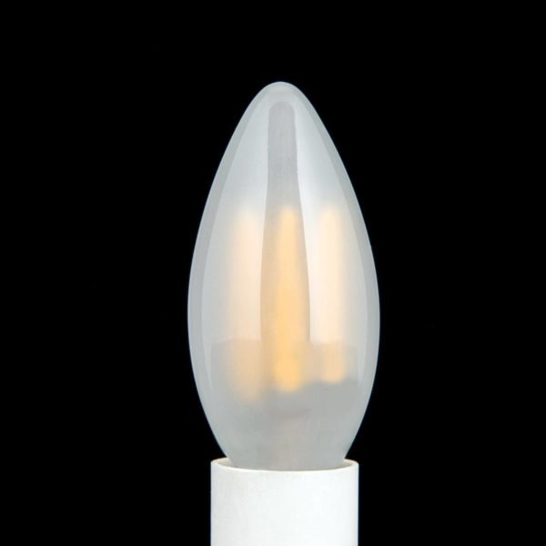 Orion Ampoule LED E14 C35, mate, 6W, 2.700 K, 720 lm, intensité variable Orion