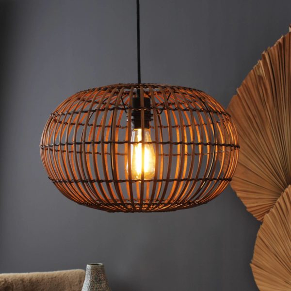 Eco-Light Suspension Bamboo, brun, Ø 48 cm Eco-Light