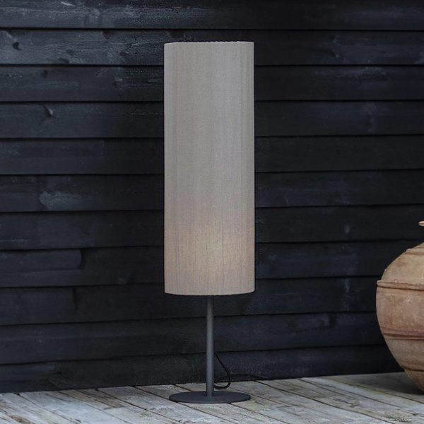PR Home Lampadaire d’extérieur Agnar, gris foncé / marron, 100 cm PR Home