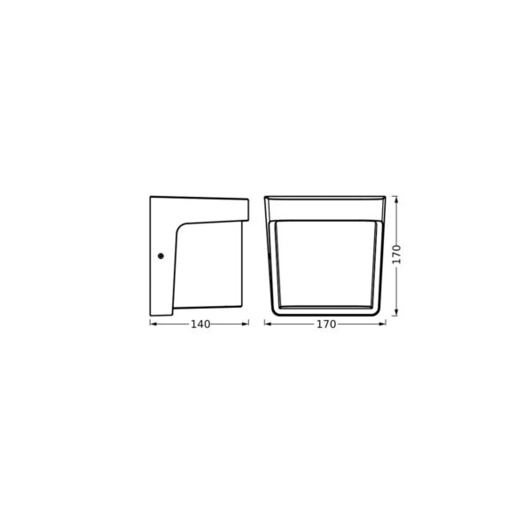 LEDVANCE Applique d’extérieur LED Endura Style Ihsan, gris foncé LEDVANCE