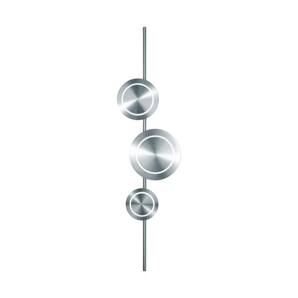 Eco-Light Applique murale LED Planetarium, couleur nickel, hauteur 120 cm, aluminium Eco-Light