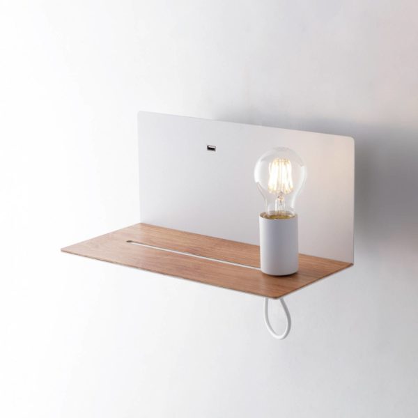 Eco-Light Applique murale Flash, blanc, largeur 33 cm, aluminium Eco-Light